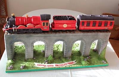 Big Red Express - Cake by Mrs Millie's