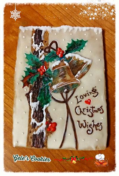 Loving Christmas Wishes - Cake by Gele's Cookies