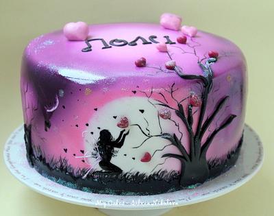 Night Love Angel Cake - Cake by marulka_s
