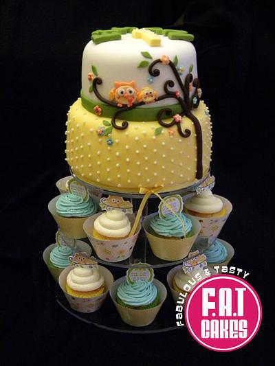 Happi Tree Baby Shower Cake - Cake by FatCakes