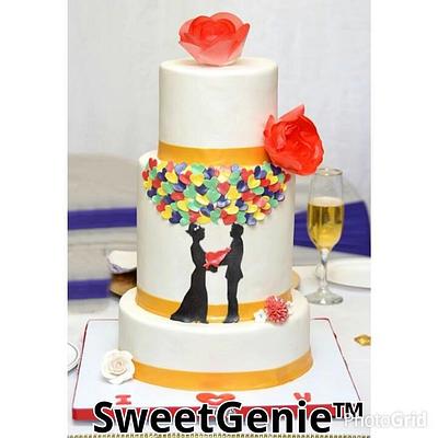 A beautiful wedding cake. - Cake by Comfort
