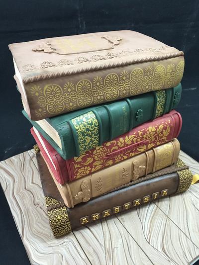 Vintage books cake - Cake by Galatia