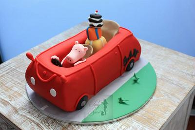 Peppa's Ride - Cake by LadySucre