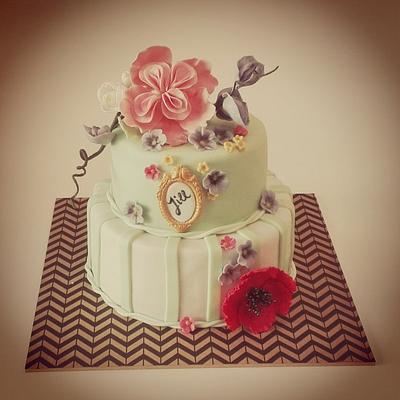 Flower cake - Cake by Koekjevaneigendeeg