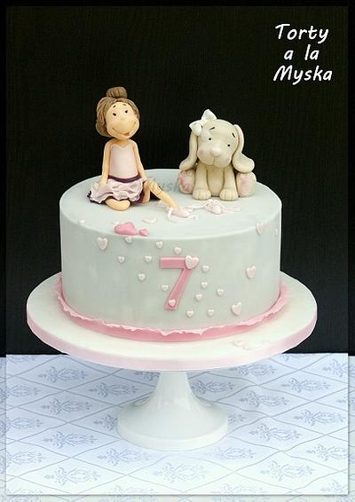 ballerina and her puppy - Cake by Myska