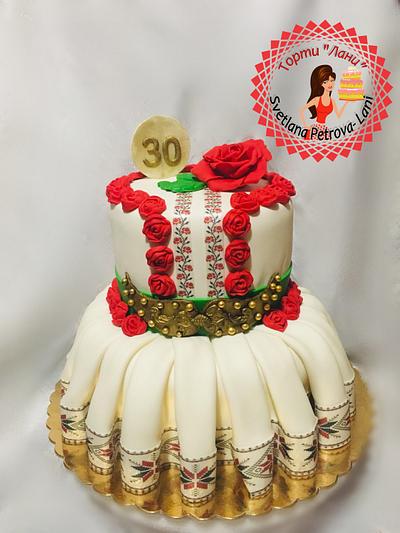Bulgarian national costume - Cake by Lani