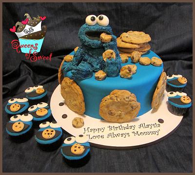 Cookie Monster - Cake by Duzant
