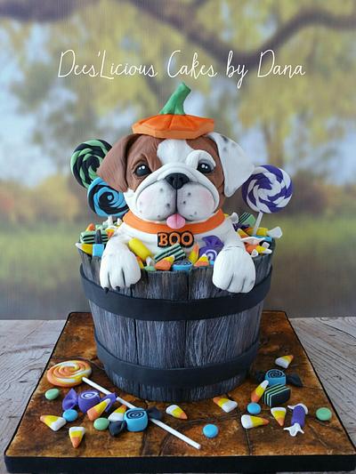 BOO the bulldog pup - Cake by Dees'Licious Cakes by Dana