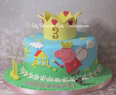 Peppa Pig Fairy Cake - Cake by Lily Blossom Cake Creations