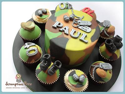 Big Cake Little Cakes : In The Army - Cake by Scrumptious Buns