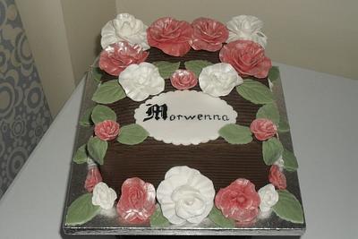 Rose Birthday cake - Cake by David Mason