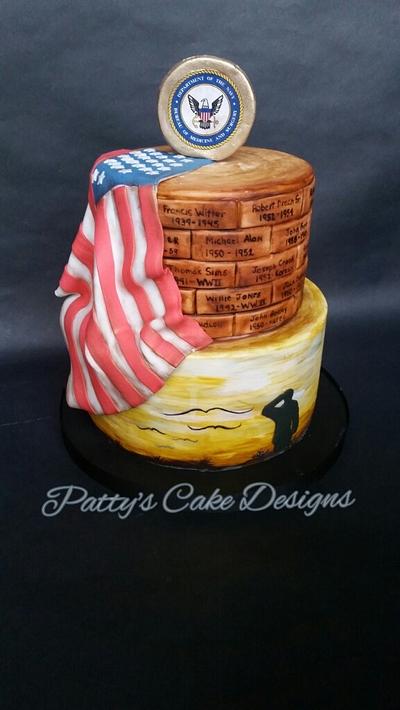 Remembering Our Service Men - Cake by Patty's Cake Designs
