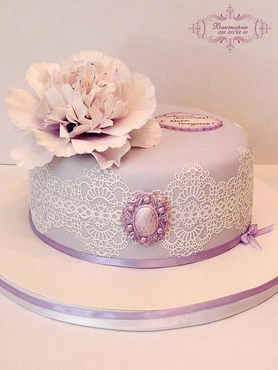  cake peony - Cake by Victoria