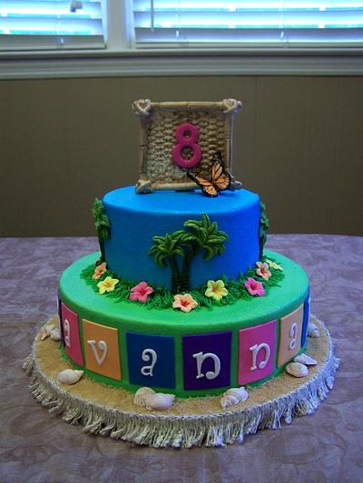 Luau Birthday - Cake by Theresa
