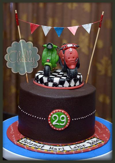 vespa & scooter topper - Cake by Chilly