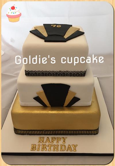 Art Deco style  - Cake by Goldie's Celebration Cakes