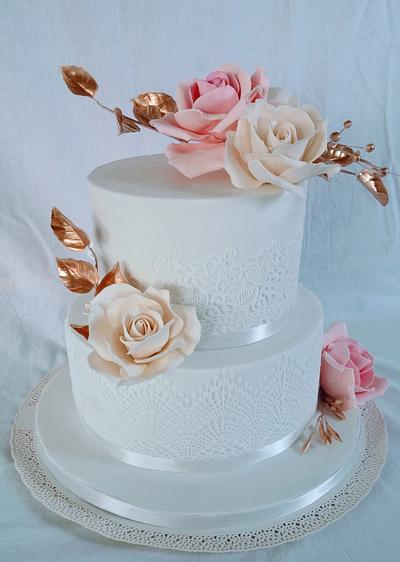 Wedding rose - Cake by alenascakes
