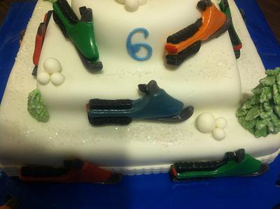 Snowmobiling - Cake by Karen Seeley