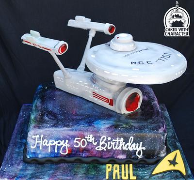 Star Trek USS Enterprise - Cake by Jean A. Schapowal