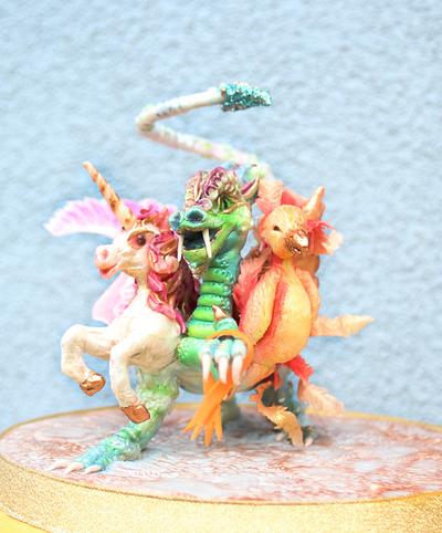 Chimera - Fantastical Beasts - Cake by Totally Sugar by Jacqui Kelly