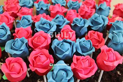 Rose Cakepops - Cake by Guilt Desserts