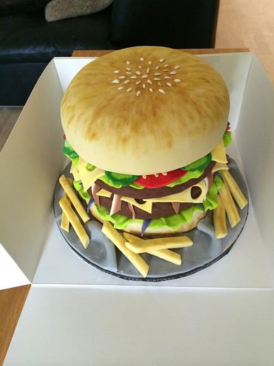 Double bacon cheeseburger cake - Cake by Jules