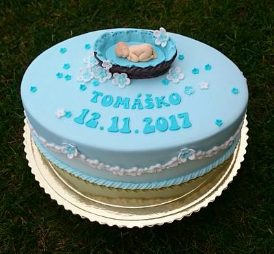 Christening cake for boy - Cake by AndyCake