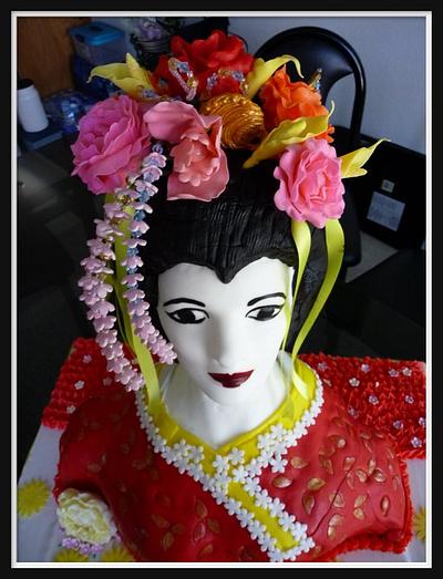 Geisha 3D bust cake - Cake by Doreen Teoh