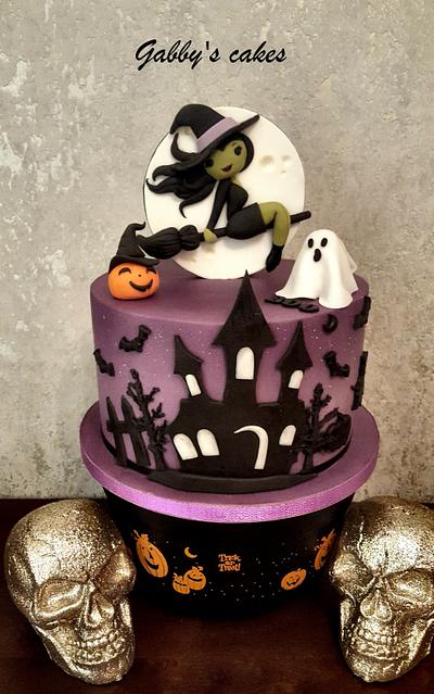 Flying witch... - Cake by Gabby's cakes
