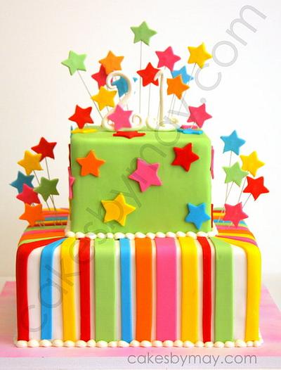 Colorful Birthday Cake - Cake by Cakes by Maylene