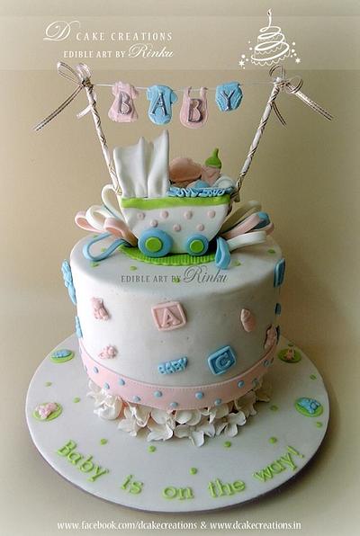 Baby Carriage Cake - Cake by D Cake Creations®