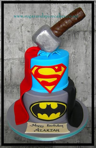 Super Hero Cake - Cake by Mel_SugarandSpiceCakes