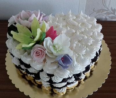 Meringue wedding cake - Cake by Ellyys