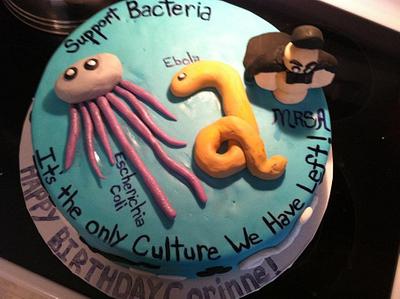 Microbiology Birthday Cake - Cake by Shameless Sweets by Sarah