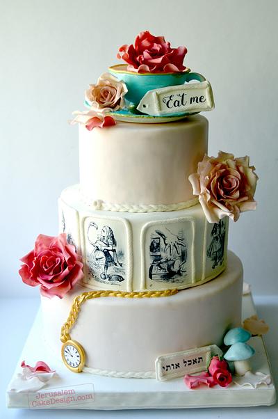 Alice in Wonderland Wedding Cake - Cake by Tammy Youngerwood