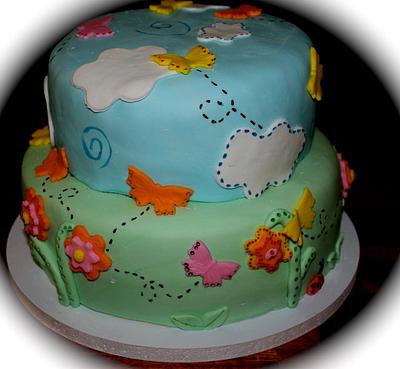 Sunnyday butterfly cake - Cake by CakeLadyJackie