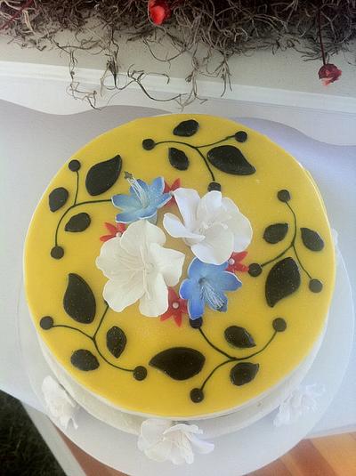 Mini Wedding Cake - Spanish Inspired - Cake by SugarMommas Custom Cakes
