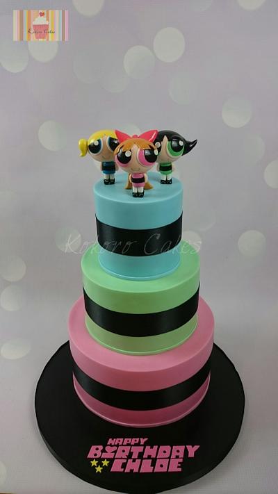 Powerpuff girls - Cake by Kokoro Cakes by Kyoko Grussu
