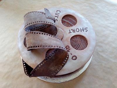 Film reel cake - Cake by Elza