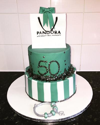 Pandora 50 charm - Cake by Maria-Louise Cakes
