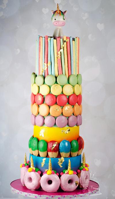 Rainbow Unicorn Cake !!  - Cake by Hima bindu