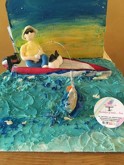 BOAT & FISHING CAKE - Cake by Pastelesymás Isa