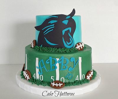 Carolina Panthers Birthday Cake - Cake by Donna Tokazowski- Cake Hatteras, Martinsburg WV