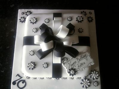 70th birthday cake - Cake by Caked