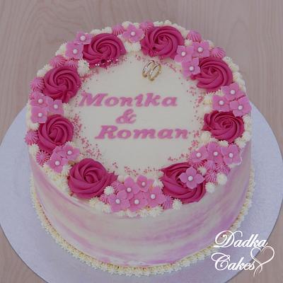 Pink wedding cake - Cake by Dadka Cakes