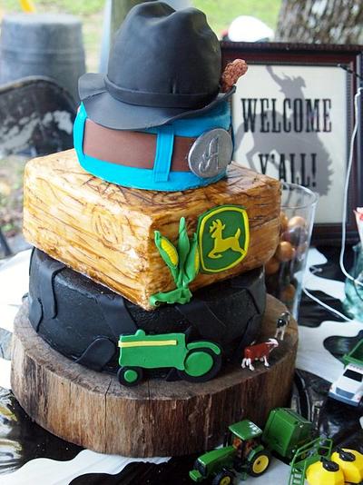 John Deere/Cowboy Themed 6th Birthday Cake - Cake by Heather Britton Collins