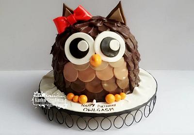 Little miss owl - Cake by Vinti Jajodia