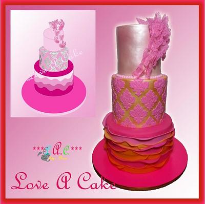 Pink Butterflies-themed Debutante Cake - Cake by genzLoveACake