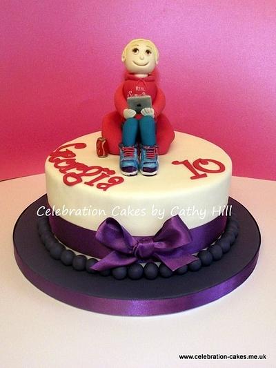 Girl On A Beanbag - Cake by Celebration Cakes by Cathy Hill