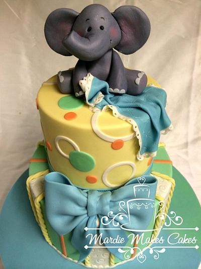 Baby Boy Shower Cake - Cake by Mardie Makes Cakes